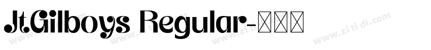 JtGilboys Regular字体转换